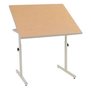 Knob-Adjusted Wheelchair Accessible Desk – Tilt Adjustment Tabletop
