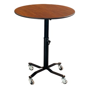 Round Mobile EZ-Tilt Adjustable-Height Cafe Tables