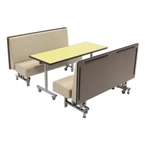 Mobile Folding Booth & Table Package - Gold Granite