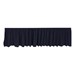 Shirred Pleat Stage Skirting - Black