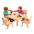 Natural Tan Square Value Preschool Table & Chair Set (12" Table Height)