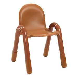 BaseLine Kids Plastic Chair - Natural Wood