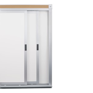 Horizontal Sliding Dry Erase Board w/ Two Panels