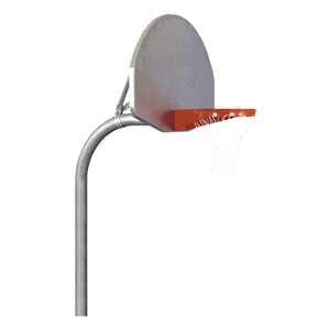 Heavy-Duty Playground Basketball Hoop w/ Aluminum Fan Backboard