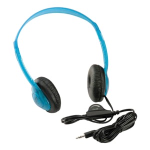 3060AV Multimedia Stereo Headphones w/ Volume Control - Blueberry