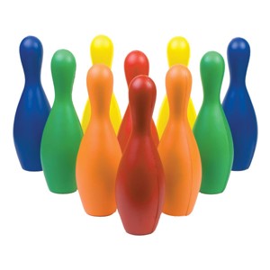 Bowling Pin Set - Multi-color foam set shown