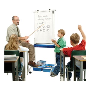Deluxe Chart Stand in classroom setting