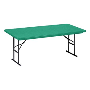 Preschool Colorful Plastic Folding Table - Green