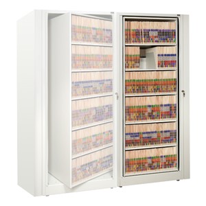 EZ2 Rotary Action File Cabinet - Adder Unit w/ Six Shelves