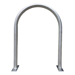 Hoop Bike Rack - shown in galvanized steel