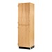 Tall Wood Storage w/ Top & Bottom Doors