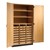 Tote Tray & Shelving Storage Cabinet - Oak