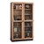 Tall Wood Storage Cabinet with Glass Doors