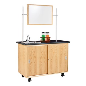 Economy Mobile Lab Table w/ Sink - Whiteboard & test tubes not included
