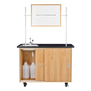 Economy Mobile Lab Table w/ Sink - Whiteboard not included