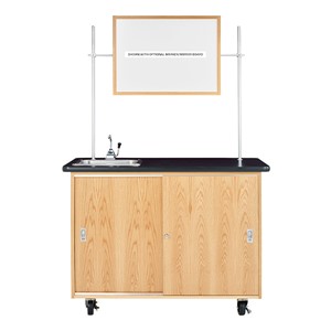 Economy Mobile Lab Table w/ Sink - Whiteboard not included