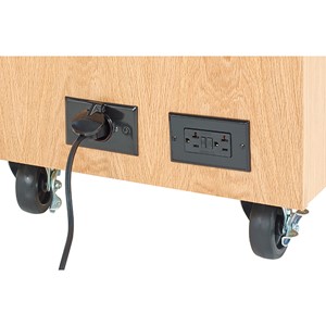 Economy Mobile Lab Table w/ Sink - Outlets