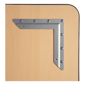 Square Adjustable-Height Activity Table - Leg plate detail