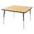 Square Adjustable-Height Activity Table - Maple top w/ black edge band