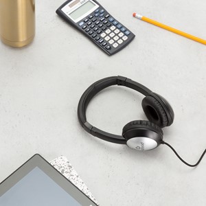 Deluxe Stereo School Headphone in a classroom setting