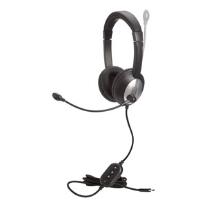 Deluxe Stereo Headset w/ Tangle-Free Cord & USB-C Plug