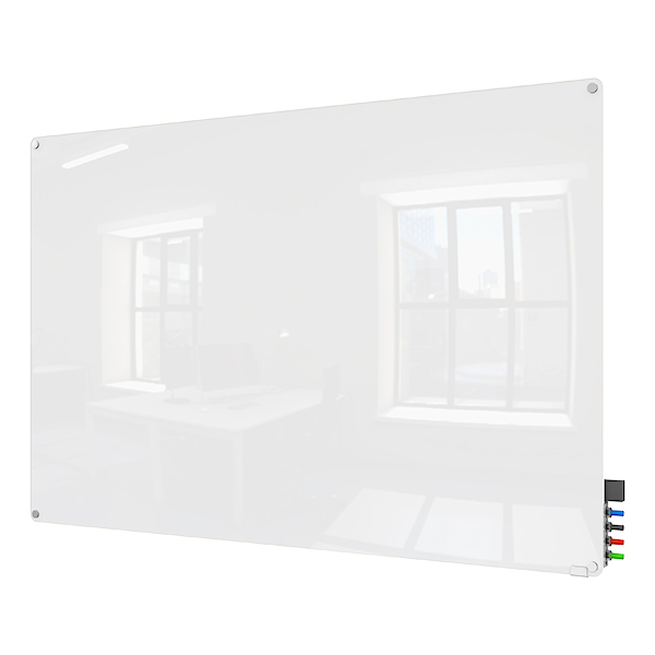 Harmony Colors Magnetic Glass Whiteboard W Radius Corners At School Outfitters