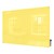 Harmony Colors Magnetic Glass Whiteboard w/ Radius Corners - Yellow