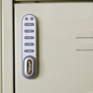One-Wide Six-Tier Lockers w/ Electronic Lock