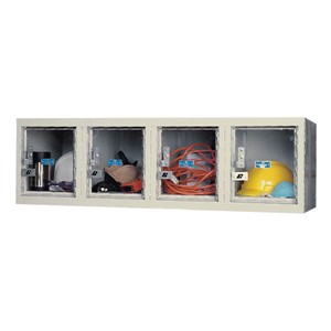 Clear-View Plus Four-Compartment Wall Locker (12" H Openings)