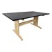 Art Table w/ Black Laminate Top (42" W x 60" L)