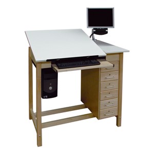 CAD Drawing Table w/ Drawer Base