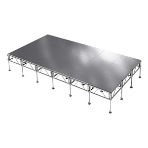 AllTerrain Weatherproof Portable Stage Package (24' L x 12' W) - Eighteen 4' W x 4' L Stages