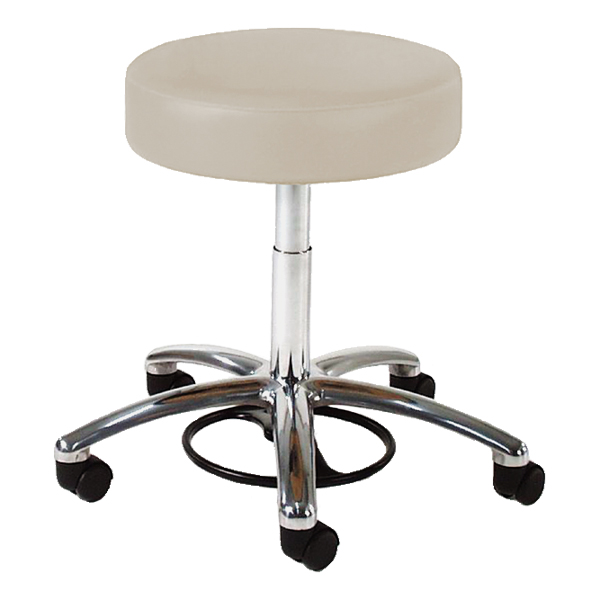 Polyurethane Nylon Base Casters Black Foot Ring LabTech Seating LT43881 Tulip High Bench Chair 