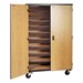 10-Shelf Rolling Storage Cabinet - Shown w/ doors