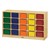 Baltic Birch 20-Cubby Mobile Storage Unit w/ Colorful Trays - Shown w/ assorted trays