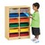Baltic Birch Paper Tray Cubby Unit - 12 Cubbies w/ Colorful Trays