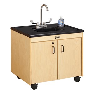 Clean Hands Helper Portable Sink - 26" Counter w/ Plastic Sink