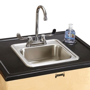 Clean Hands Helper Portable Sink - 38" Counter w/ Stainless Steel Sink
