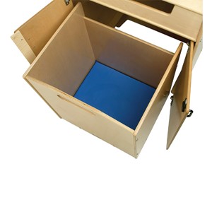 Library Book Return w/ Cart - Interior cart w/ padded base shown