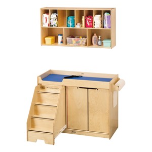 Changing Table w/ Stairs & Diaper Organizer