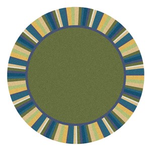 Clean Green Rug - Round - Bold Colors