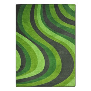 On the Curve Rug - Green