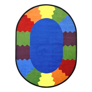 Block Party Rug - Oval