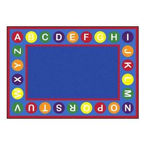 Alphabet Spots Rug - Rectangle