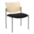 1300 Series Wood Back Stack Chair w/ out Arms - Silver frame, black fabric & natural finish