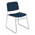 300 Stack Chair w/out Arm Rests - Vinyl Upholstered Seat - Navy