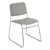 300 Stack Chair w/out Arm Rests - Vinyl Upholstered Seat - Gray
