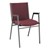 420 Stack Chair w/ Arm Rests - Fabric Upholstered Seat - Cabernet w/ Black frame