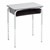 Structure Series Open Front School Desk w/ Graphite Book Box & Silver Mist Frame - Gray Top