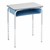 Structure Series Open Front School Desk w/ Sky Blue Book Box & Silver Mist Frame - Gray Top